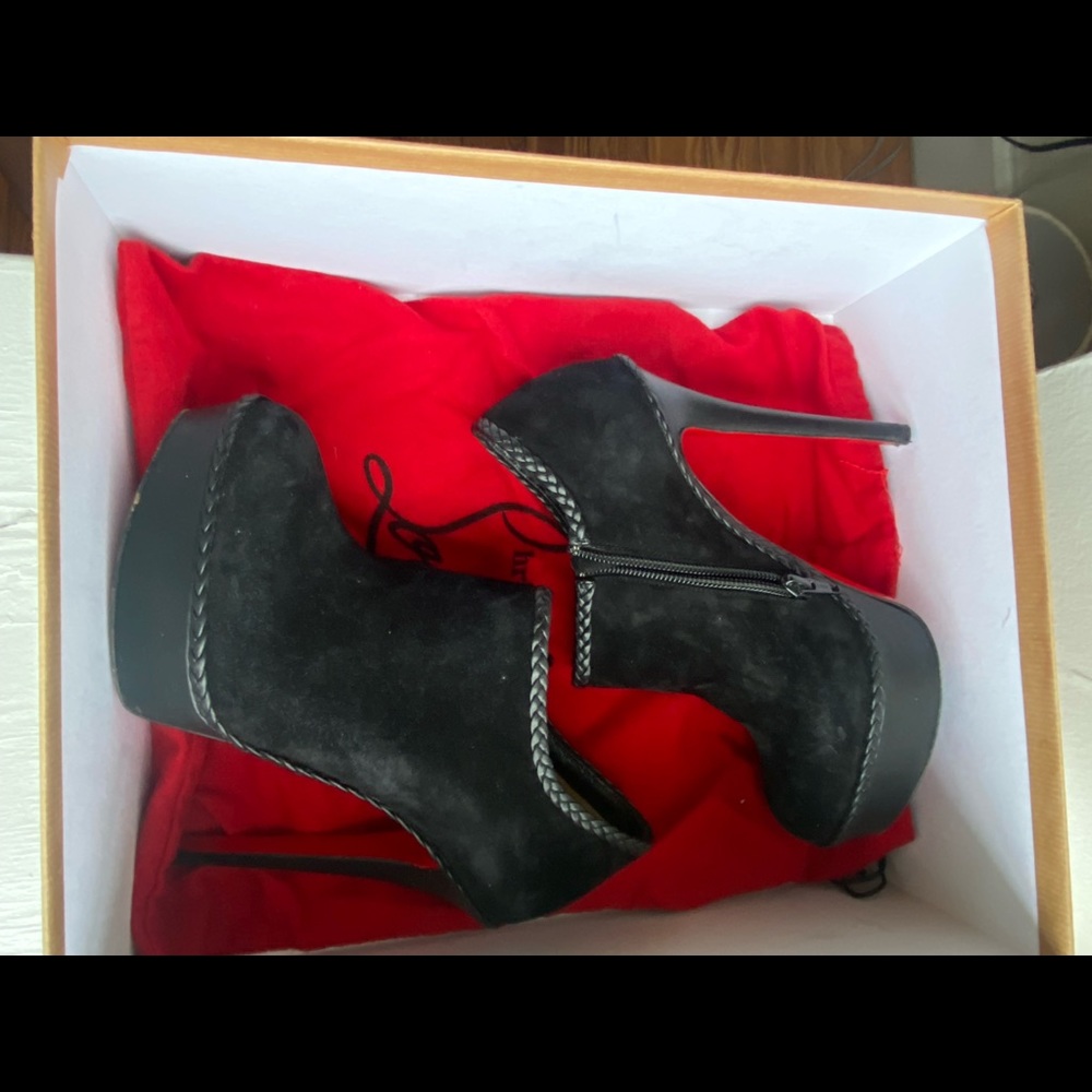 Christian Louboutin Red Sole Ankle Bootie size 37